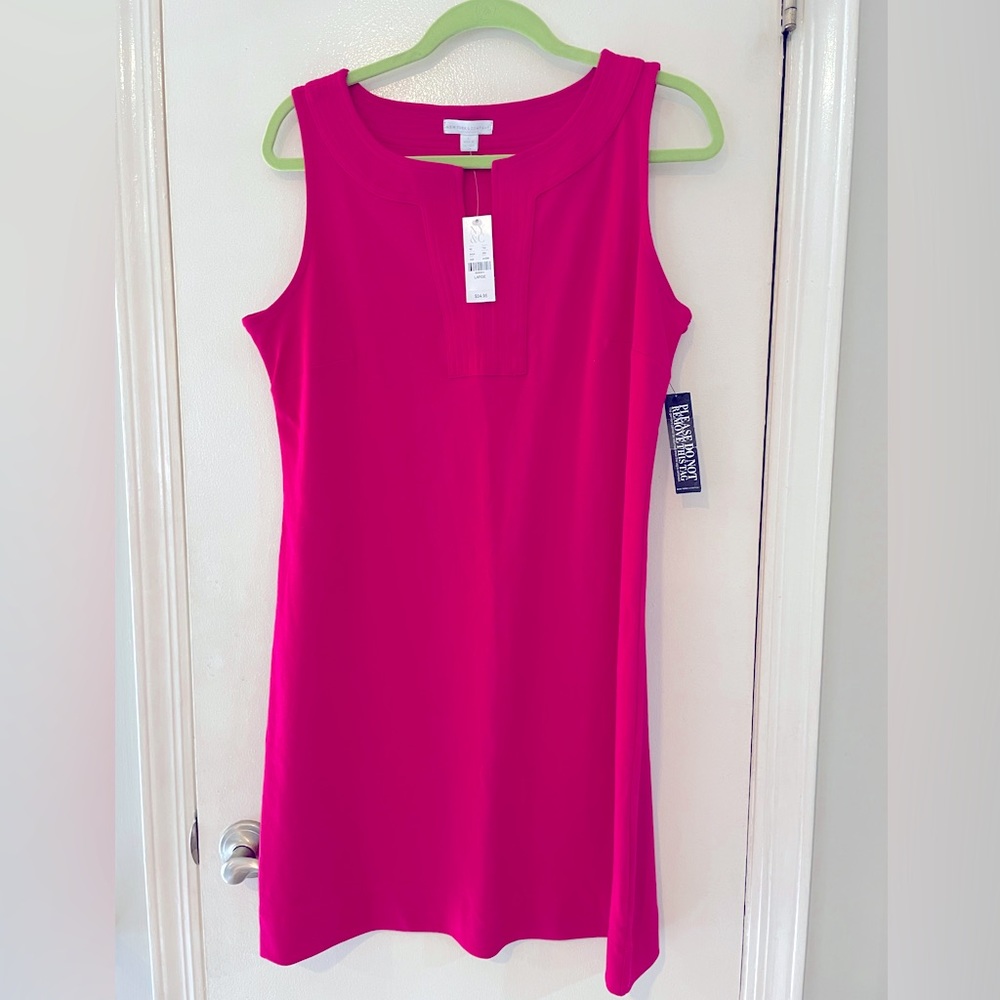 New York & Company ladies dress hot pink size large NWT